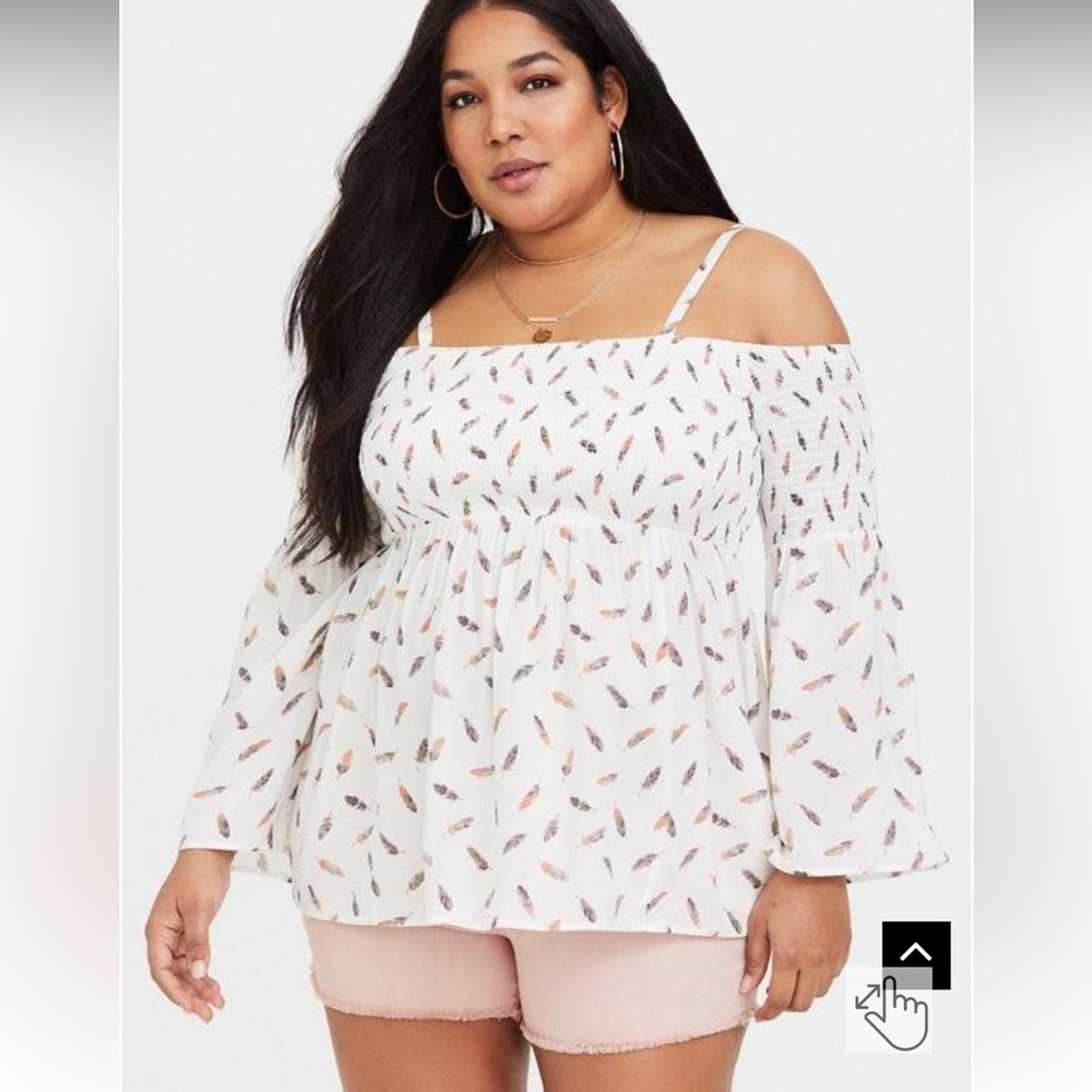 Torrid Cold Shoulder Blouse